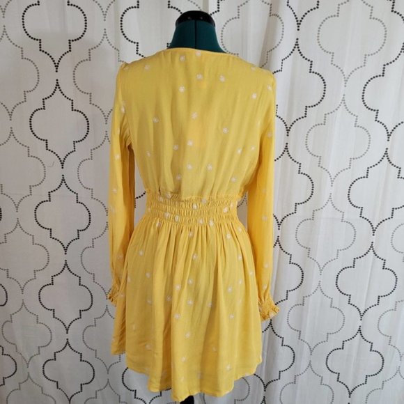 For Love and Lemons Chiquita Long Sleeve Dress in Daisy - Size Large - Picture 4 of 9